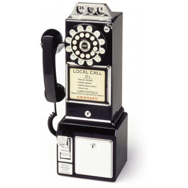 Plugit 1950's Classic Pay Phone - Black PL272192
